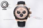 QF replica Rolex Daytona Swiss 4130 mechanical rose gold dial with rubber strap (1)_th.jpg